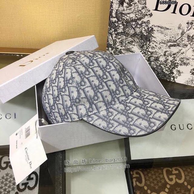 Dior男女同款帽子 迪奧刺繡印花棒球帽鴨舌帽  mm1128